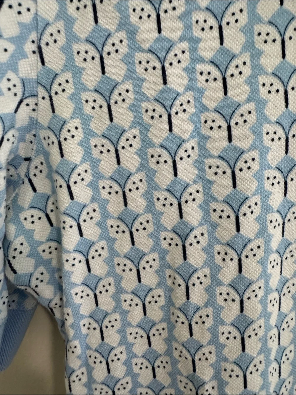 Anthropologie Maeve Butterfly Print Polo Top - Picture 3 of 5